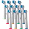 Electric Toothbrush Replacement Brush Heads Basic Cleaning Nozzle Compatible With D100 D25 D30 D32 10
