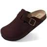 Genuine Suede Clogs With Cork Footbed Arch Support Mules For Women And Men 10