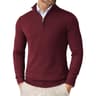 Mens Quarter Zip Mock Neck Slim Fit Lightweight Pullover Sweater 10
