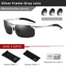 Photochromic Polarized Sunglasses For Men Aluminum AntiGlare Driving Glasses 12