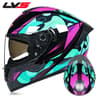 Full Face Motorcycle Helmet With Double Visor Winter Warm Racing Sports Helmet 11