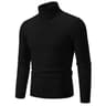 Mens High Neck Knitted Turtleneck Pullover Winter Sweater 7
