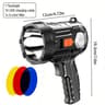 Rechargeable LED Spotlight With Solar Panel And COB Side Light For Camping And Hunting 7