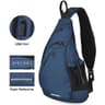 Sling Crossbody Backpack With USB Charging Port Waterproof Shoulder Bag 8