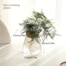 Glass Planter Propagation Station Vase Rack Tabletop Hydroponic Plants Decoration 7