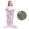 Glow In The Dark Mermaid Tail Blanket For Girls  Super Soft Flannel 6