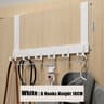 Over The Door Rack With 6 Hooks For Clothes Coats Hats And Towels 10