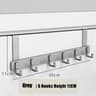 Over The Door Rack With 6 Hooks For Clothes Coats Hats And Towels 11