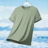 Mens Running TShirt  Quick Dry Ice Silk Fitness Top With Reflective Print Breathable Short Sleeve U 15