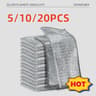 Silver Wire Cleaning Cloths 20pcs Double Sided Dishwashing Pads For Kitchen And Stovetop 8