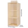 Cotton Linen Hanging Storage Organizer With Drawers For Closet And Wardrobe 10