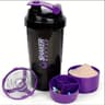 Shaker Bottle With Power Container 2 Tiers Protein Shakes Powder Shaker Bottle Sports Water Bottle  6