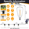Solar Globe LED String Lights With Remote Control And USB Recharge 10