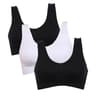 3PCS Seamless Wireless Plus Size Sports Bra With Pads For Women  Comfort Lift Active Bra Set 12