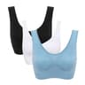3PCS Seamless Wireless Plus Size Sports Bra With Pads For Women  Comfort Lift Active Bra Set 14