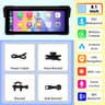 Motorcycle Display Screen With CarPlay Android Auto  Bluetooth Waterproof Navigation Monitor 9