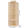 Wardrobe Hanging Storage Organizer With Collapsible Shelves 11