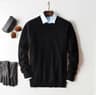 Classic VNeck Pullover Sweater For Men  Warm Cashmere Cotton Blend Winter Jumper 12