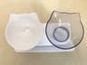 Double Cat Feeding Bowl With NonSlip Stand For Food And Water 12
