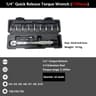 14 Inch Drive Precise Torque Wrench Set  Double Scale Ratchet Spanner Kit For Bicycle Motorcycle An 10