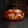 Modern Resin Round Ashtray With Lid  AntiFly Design For Home And Office Decor 8