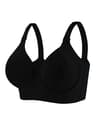 Seamless Full Coverage Underwire Bra Solid Color Knitted Nylon Supportive Lingerie 6