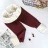 Velvet Winter Warm Leggings High Waist Thick Solid Color Pants For Women 10