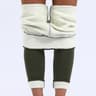 Velvet Winter Warm Leggings High Waist Thick Solid Color Pants For Women 11