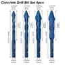 MultiMaterial Rotary Drill Bit Set For Tile Glass Wood And Concrete 7