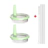 Tumbler Lid Replacement With Flip Straw Leak Proof Spill Proof Cup Cover For 40oz Tumblers 20