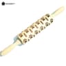 Christmas Embossed Wooden Rolling Pin 1378 Inch Beech Wood Cookie Roller With Snowflake And Elk Pat 14