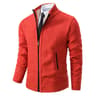 Men Fleece Lined Sports Jacket Warm Zipper Stand Collar Cardigan 8
