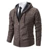 Men Fleece Lined Sports Jacket Warm Zipper Stand Collar Cardigan 19