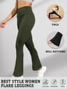 Womens High Waisted Flare Yoga Pants  Super Soft Bell Bottom Leggings With Tummy Control 11