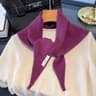 Wool Triangle Scarf For Women Multi Functional Warm Knitted Headscarf 19