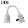 Direct Plug In Rotary Lamp Holder With Switch For E27 Bulb Socket 10