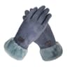 Women Winter Furry Warm Full Finger Mittens With Soft Lining And Outdoor Touchscreen Design 10