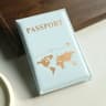 World Map Passport Cover  Waterproof Faux Leather Travel Organizer And Card Holder 9