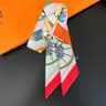 Long Scarf Ribbon Headband For Women  Versatile Neckerchief And Bag Handle Accessory 12