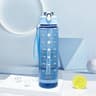Motivational Sports Water Bottle With Time Markers And Leak Proof Straw 17