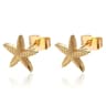 Vintage Summer Starfish Stainless Steel Stud Earrings For Women 6
