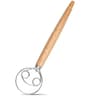Danish Dough Whisk Stainless Steel Hand Mixer With Wooden Handle 7