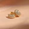 Triple Heart Cubic Zirconia Hoop Earrings 9
