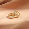 Triple Heart Cubic Zirconia Hoop Earrings 13
