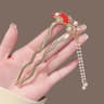 U Shaped Pearl Fan Hairpin 6