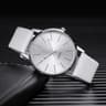 Men Leather Band Quartz Casual Wristwatch 9