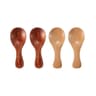 Mini Wooden Kitchen Spoons Set 4 Pieces Small Spice And Coffee Scoops 9