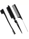 Styling Comb Set With Edge Brush And Tail Comb For Hair And Wig Care 6