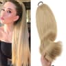 Synthetic Long Straight Ponytail Wig With Headband And Elastic Rope 11