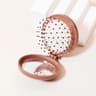 Mini Folding Hair Brush With Mirror For Travel And Wig Styling 8